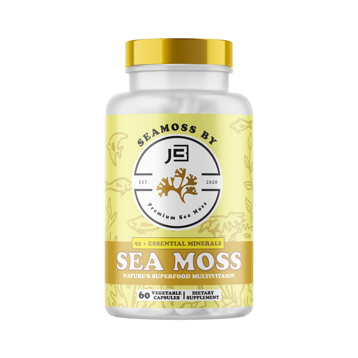 Seamoss by JC Sea Moss Capsules (60 vegetarian capsules) | Seamoss